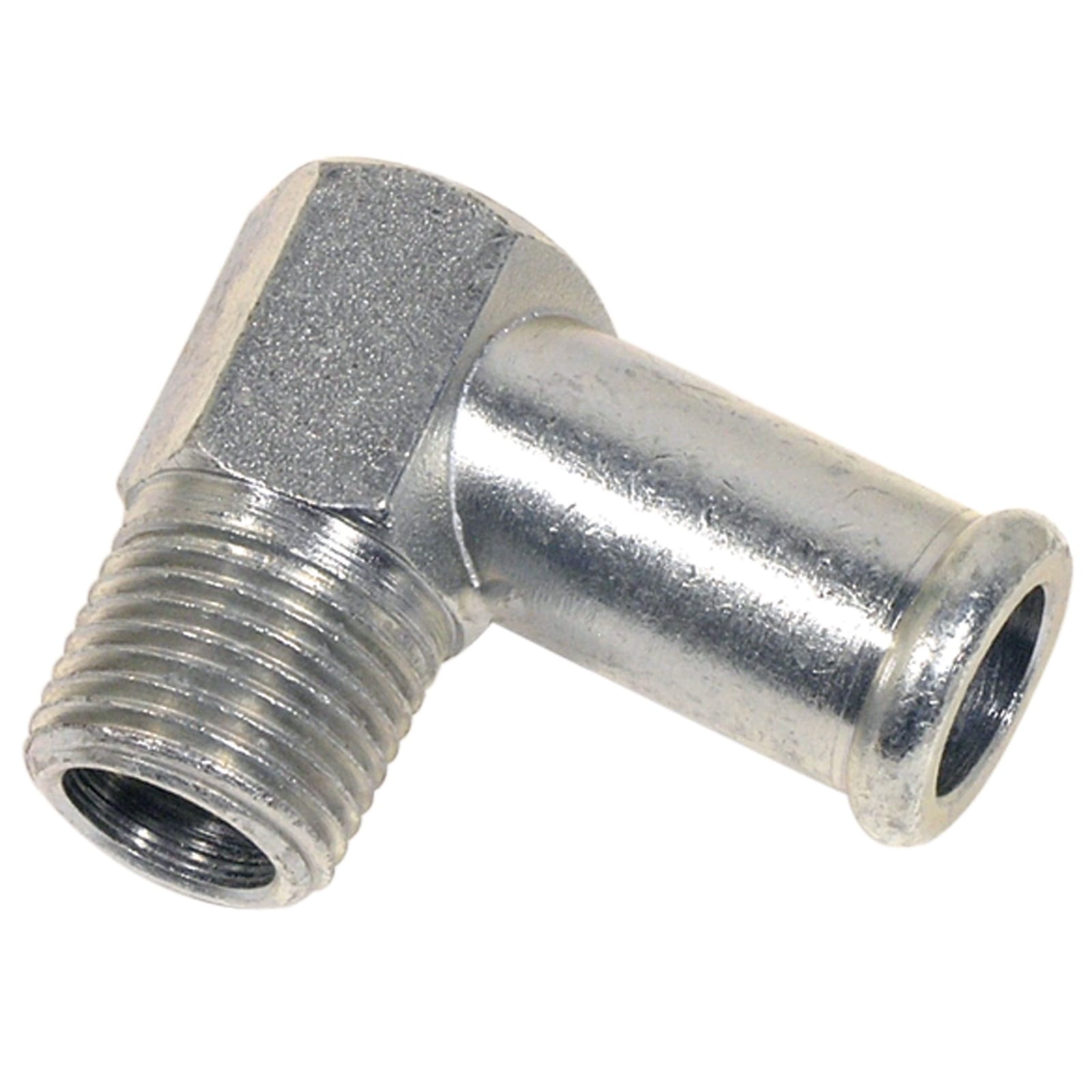 C2 New Water Pump Fitting - 87 Deg 1/2 NPT with CP Logo for 327 1963-1967
