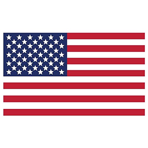 C1-C8 New American Flag Vinyl Decal - Sticks on Inside of Window 1953-2026