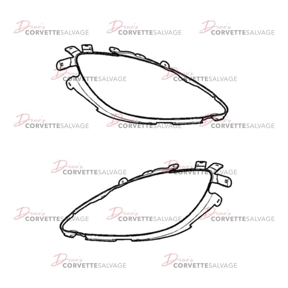C6 New Headlight Lens Set 2005-2013