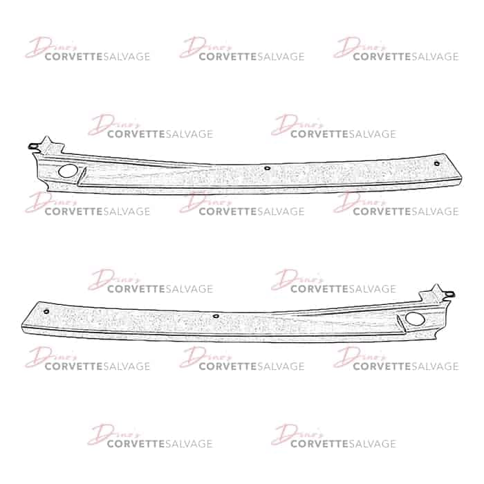 C4 Used Coupe Rear Compartment Side Trim Panel 1984-1996