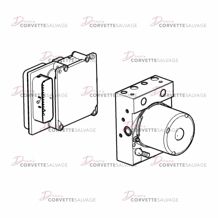C6 Used Brake Pressure Modulator Valve & Module Bundle 2005-2013