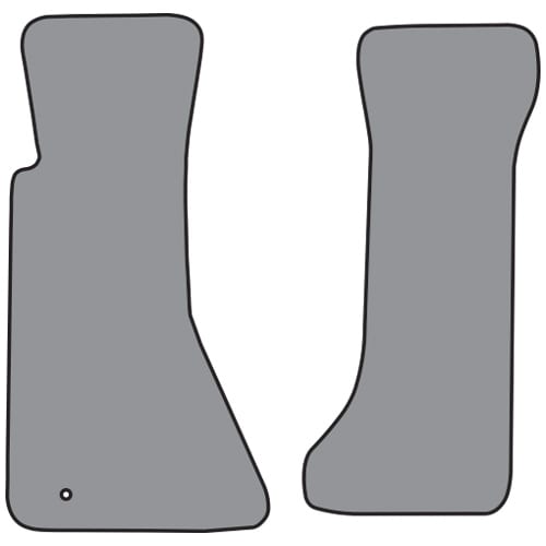 C4 New Cutpile Floor Mat without Heel Pad 2pc (FM77) 1994-1996