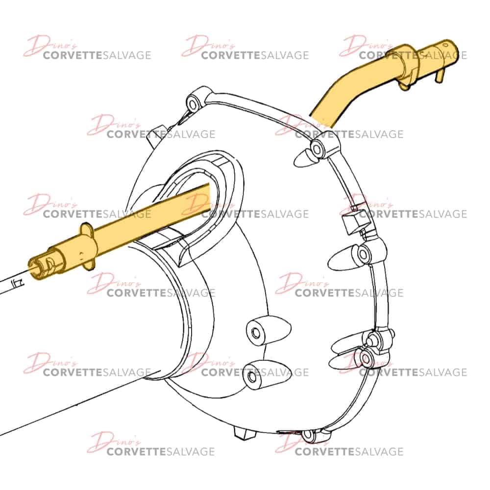 C6 Used Manual Transmission Shift Lever Rod 2005-2013