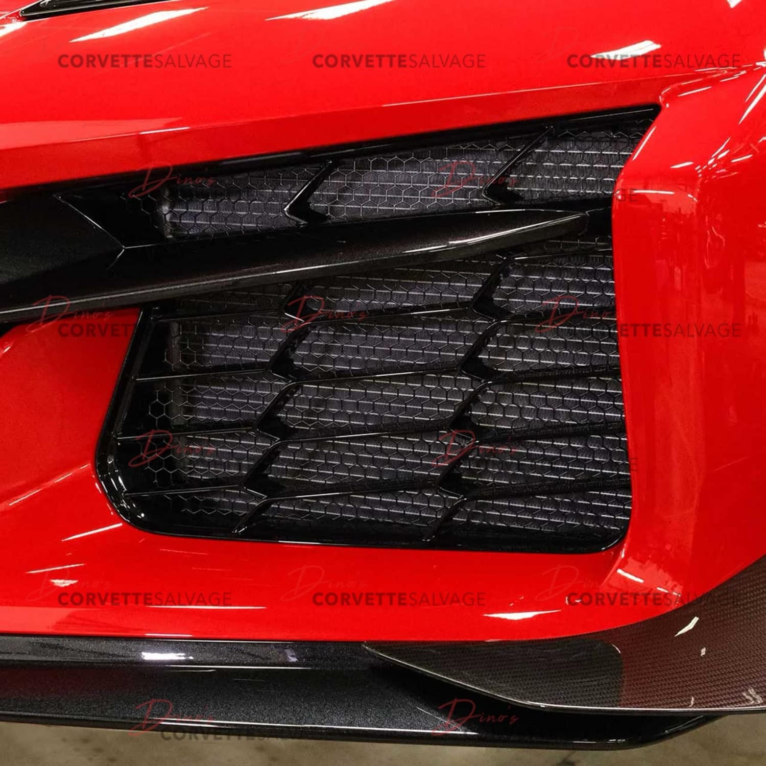 C8 New Z06, E-Ray Front Radiator Guards 2023-2025 Installed