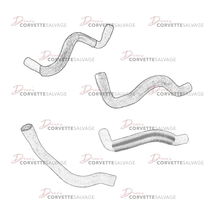 C4 Used Lower Radiator Hose 1984-1991