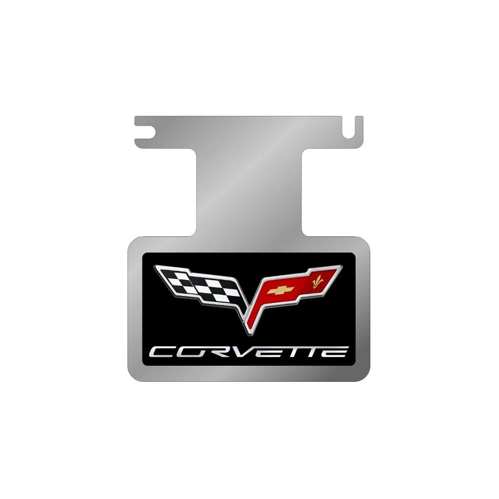 C6 New Black Gel Logo Enhancer Plate Non-NPP Systems with Polishing Kit 2005-2013