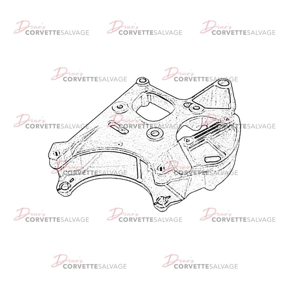 C6 Used Generator & Power Steering Pump Bracket 2005-2013
