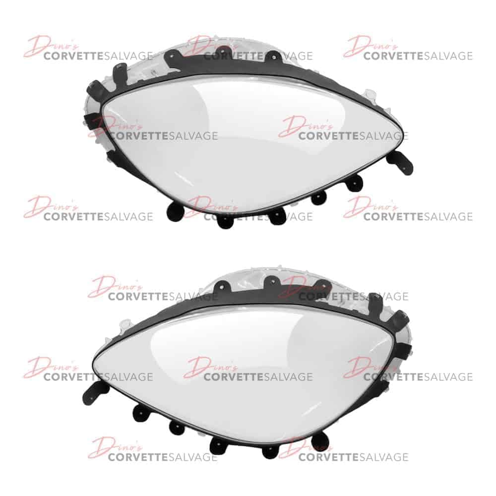 C6 New Headlight Lens & Gasket Set 2005-2013