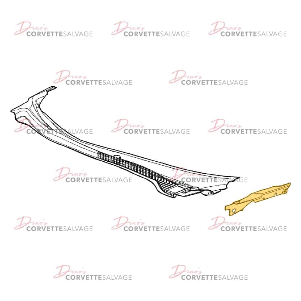 C6 Used Driver-Side Air Inlet Screen 2005-2013