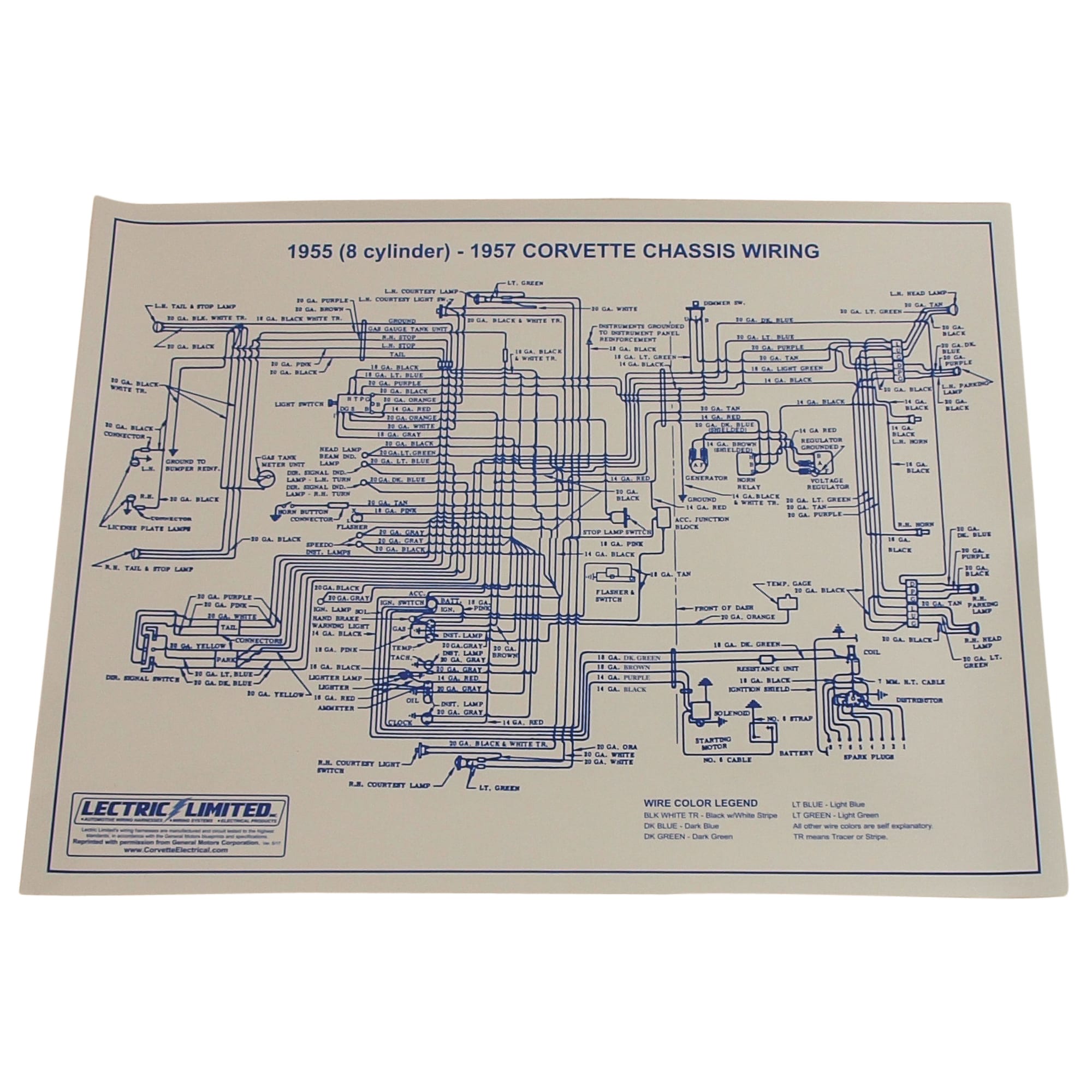 C1 New Wiring Diagram 1955-1957