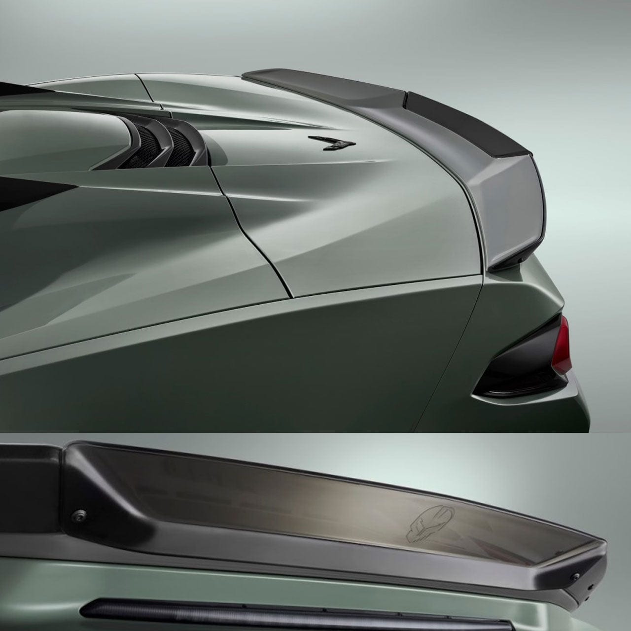 New C8 Z06 E-Ray Rear Spoiler Wicker Bill 2023-2026