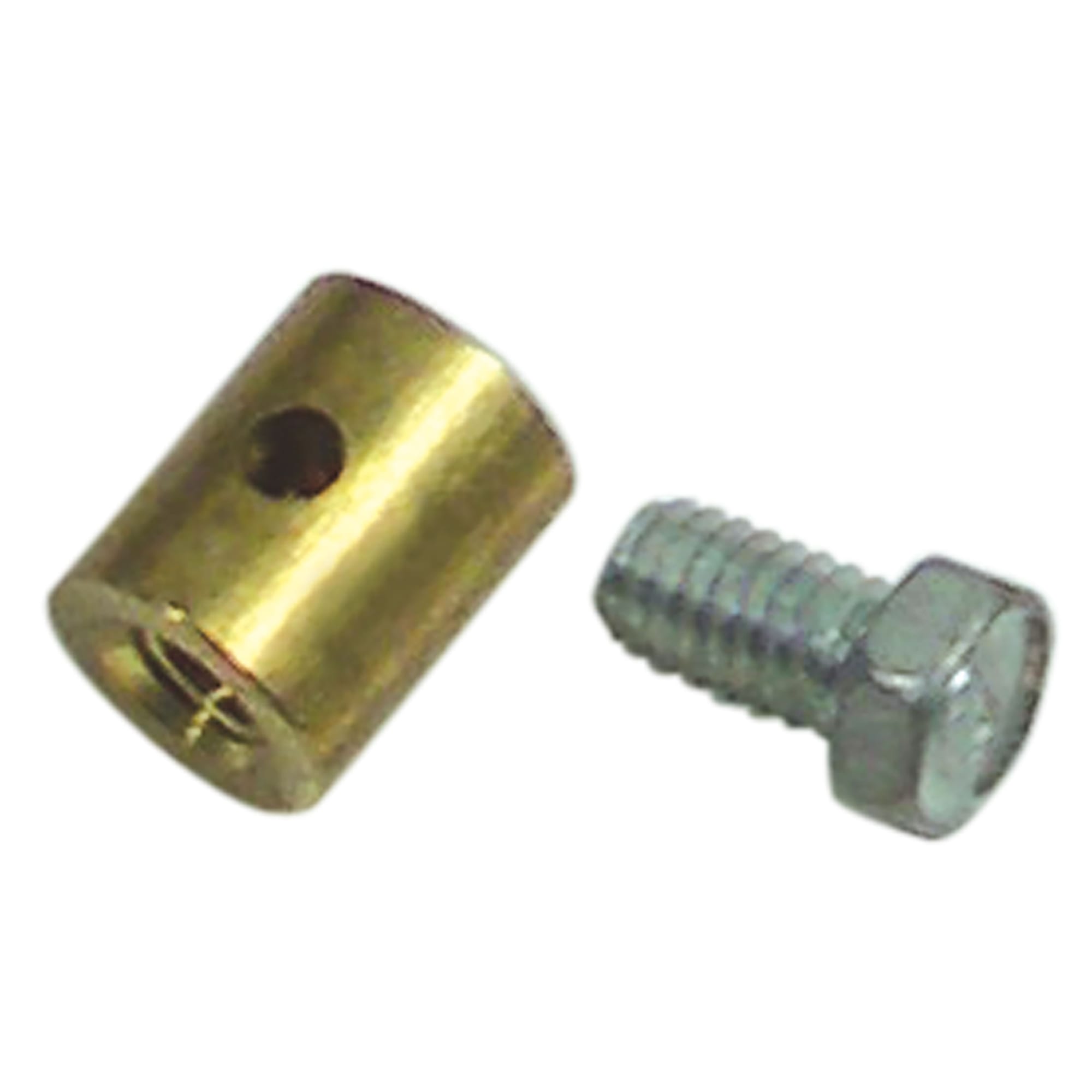 C2-C3 New Hood Release And Deck Lid Cable Stop, Brass with Screw 1963-1982