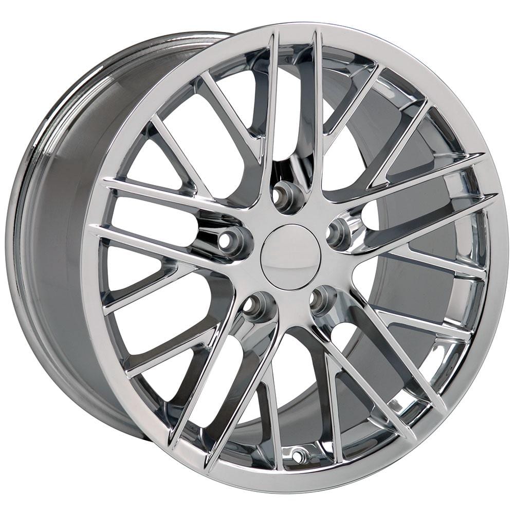 C4 New Chrome 17x9.5 Wheel and Tire Set of 4 (CV08) with 275/40r17 Toyo Extensa HP II 1988-1996