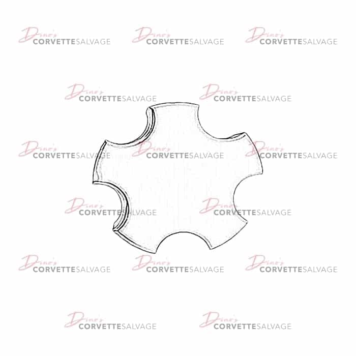 C5 Used Chrome Wheel Hub Cap 2000-2004