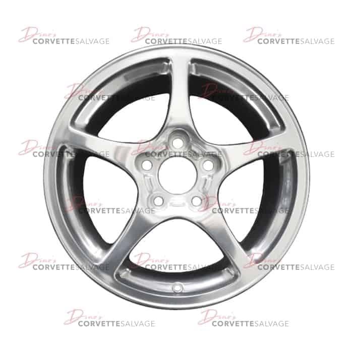 C5 Used Polished Rear Aluminum 18x9.5 Wheel 2000-2004