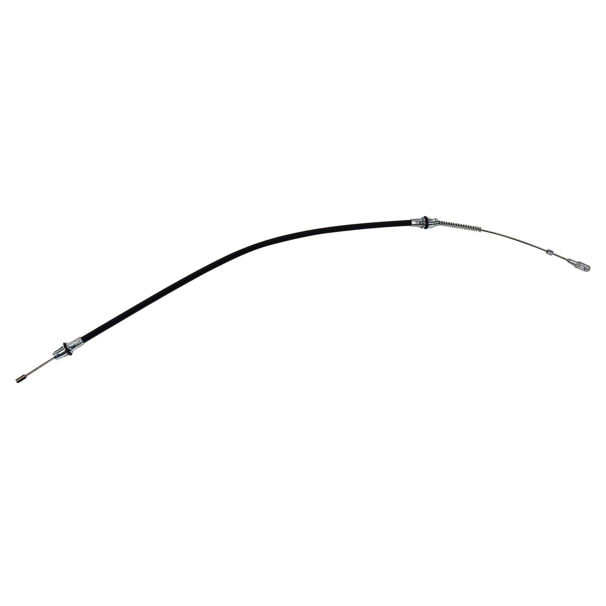 C4 New Passenger-Side Park Brake Cable, Rear - Stainless Steel 1984-1987