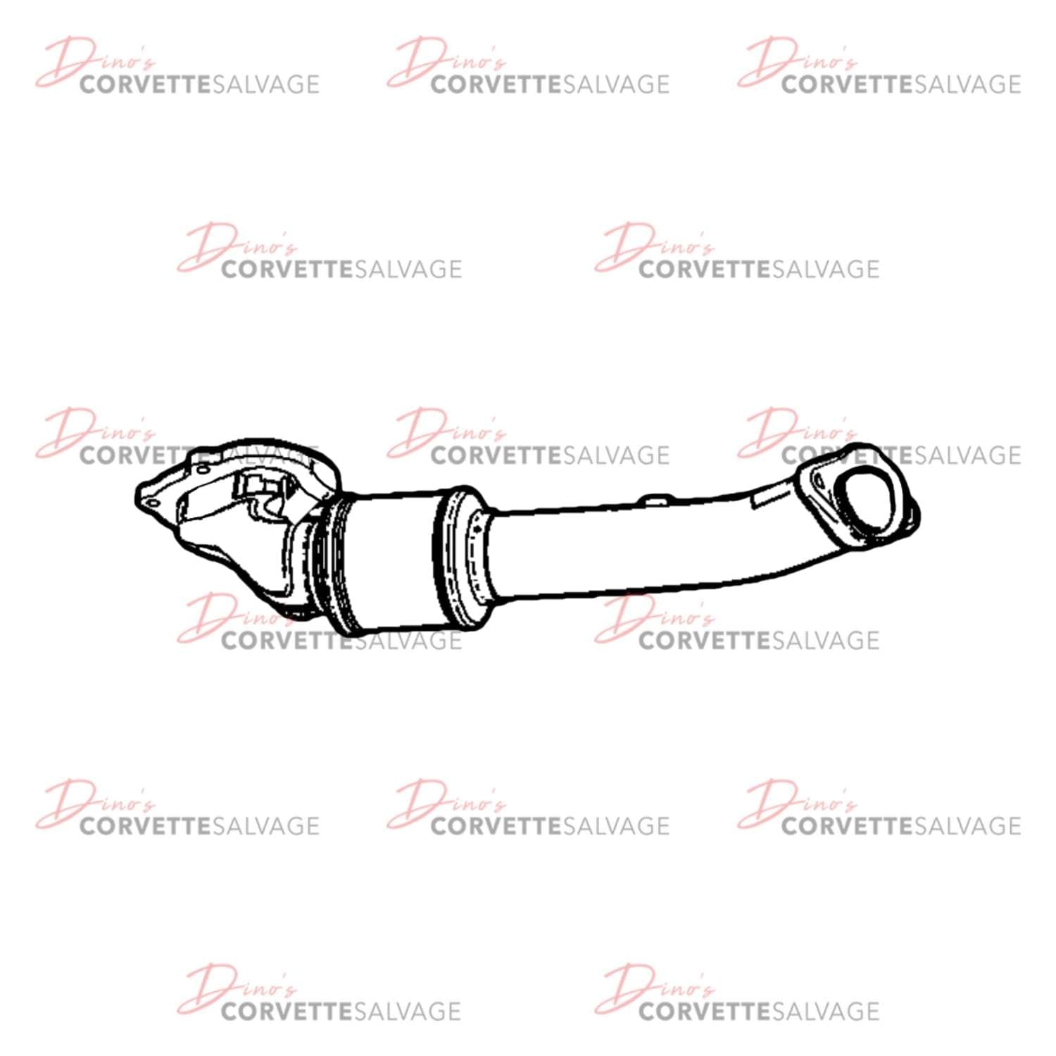 C7 Used Three Way Catalytic Converter with Exhaust Pipe 2014-2019