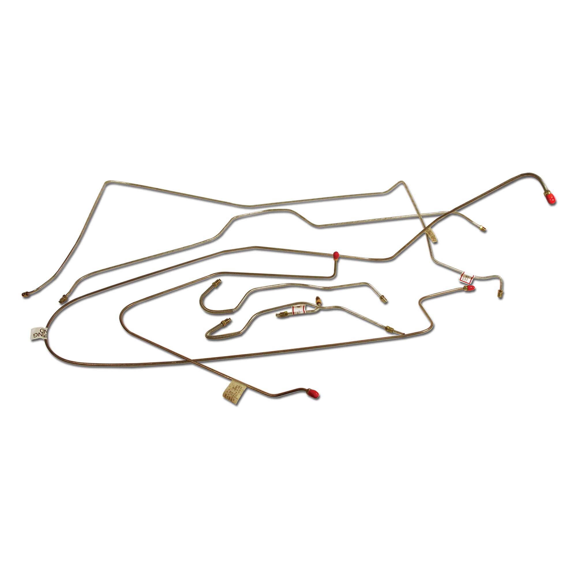 C2 New Brake Line Set, with Power Brake 3/16 Inch 1965