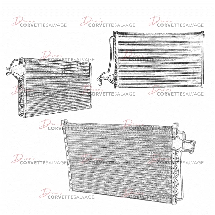 C4 New Air Condition Condenser 1984-1996