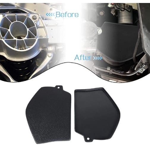 C8 New Unpainted Front Strut Tower Covers - Non-Mag Ride - Pair 2020-2026