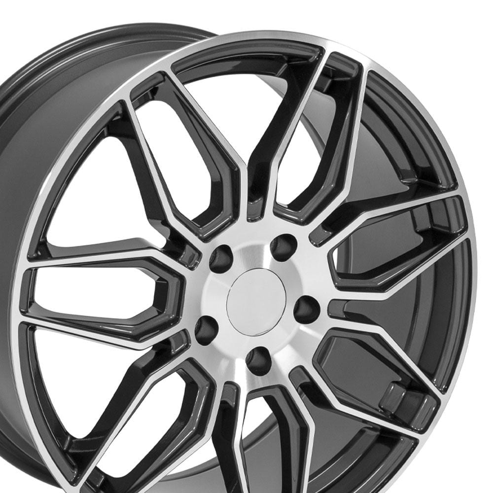 C8 New Gloss Gunmetal Machined 19x8.5 Wheel (CV03D) 2020-2026
