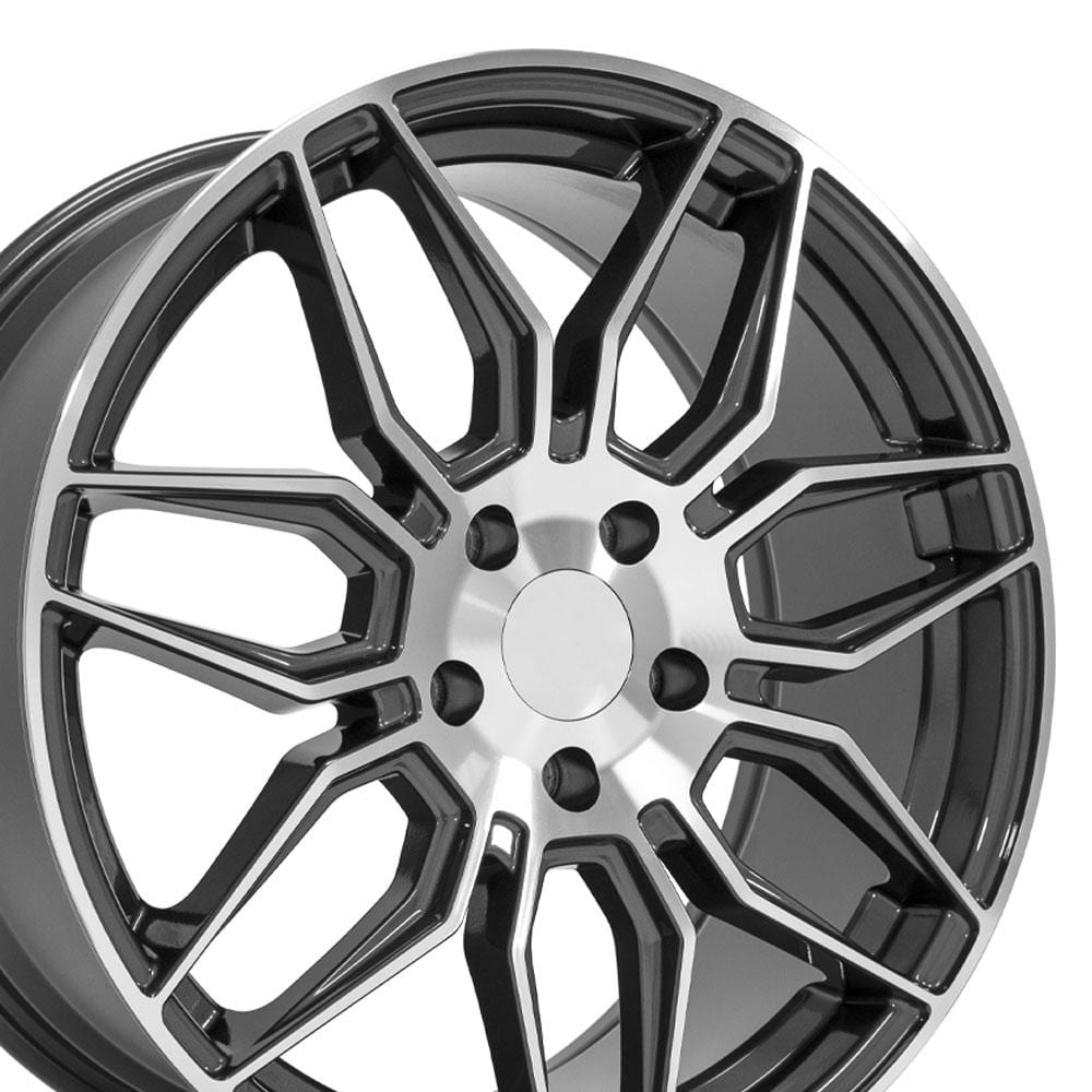 C8 New Gloss Gunmetal Machined 19x8.5 Wheel (CV03D) 2020-2026
