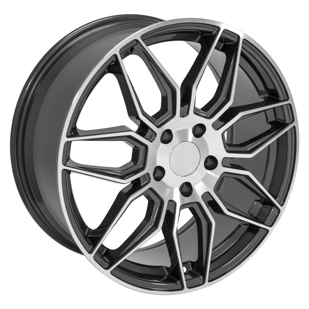 C8 New Gloss Gunmetal Machined 19x8.5 Wheel (CV03D) 2020-2026