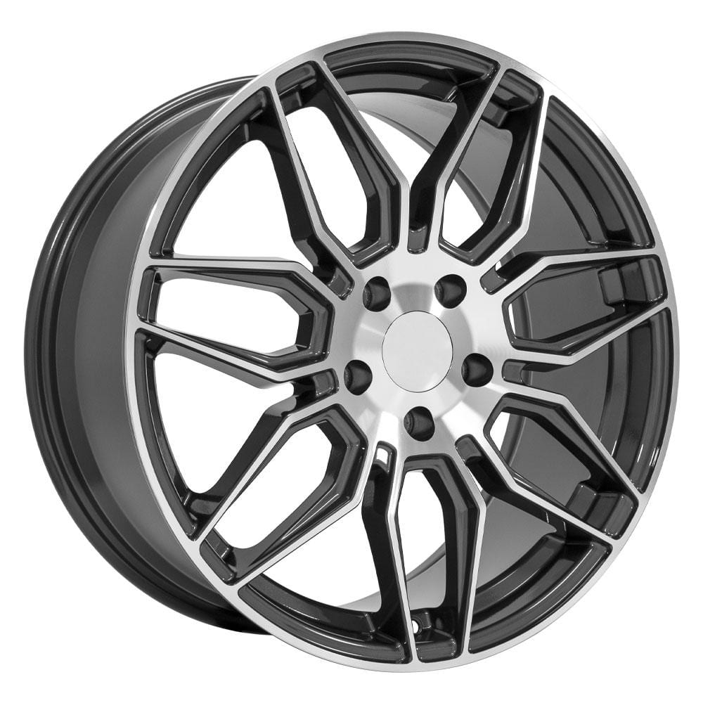 C8 New Gloss Gunmetal Machined 19x8.5 Wheel (CV03D) 2020-2026