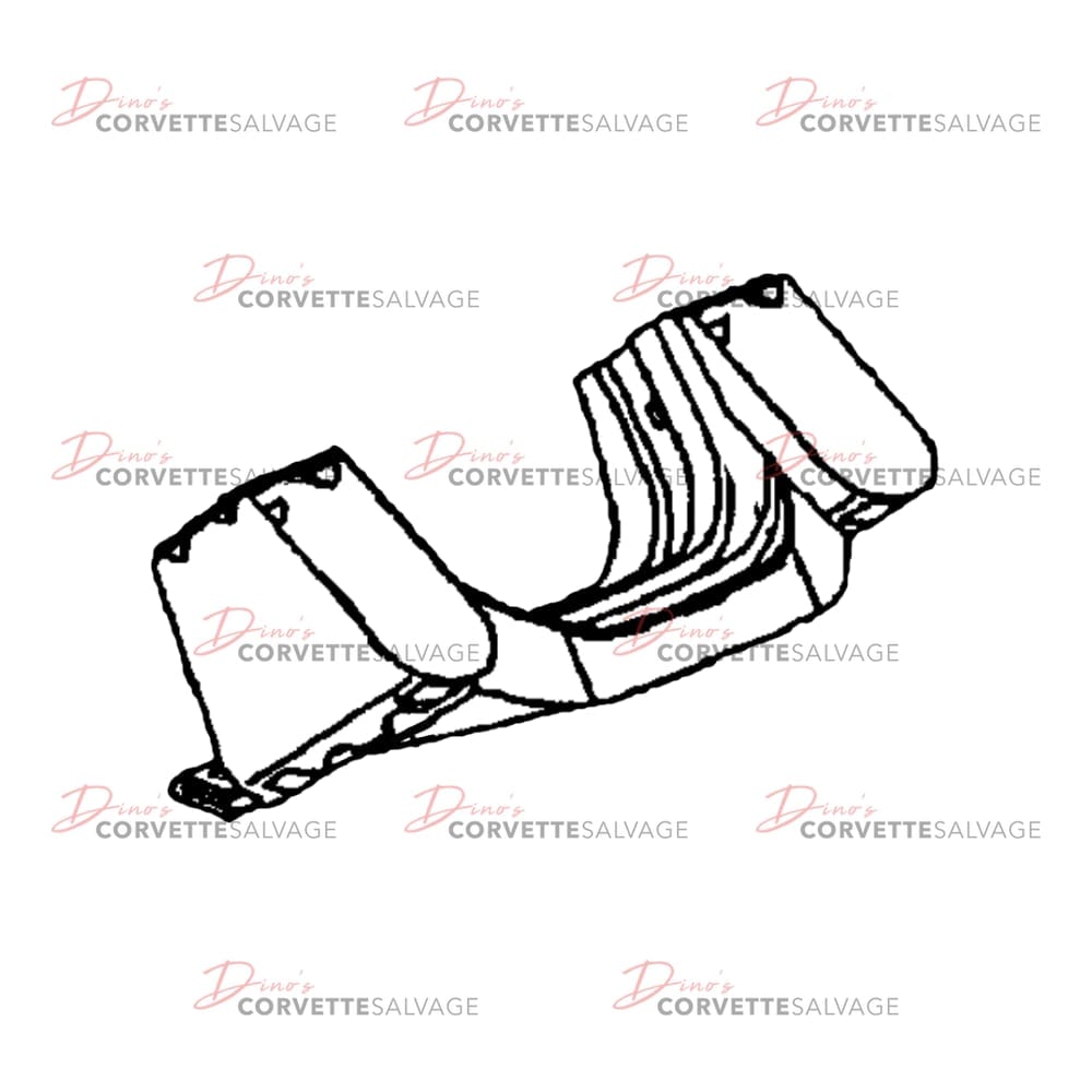 C5 Used Driver-Side Knee Bolster Bracket 1997-2004