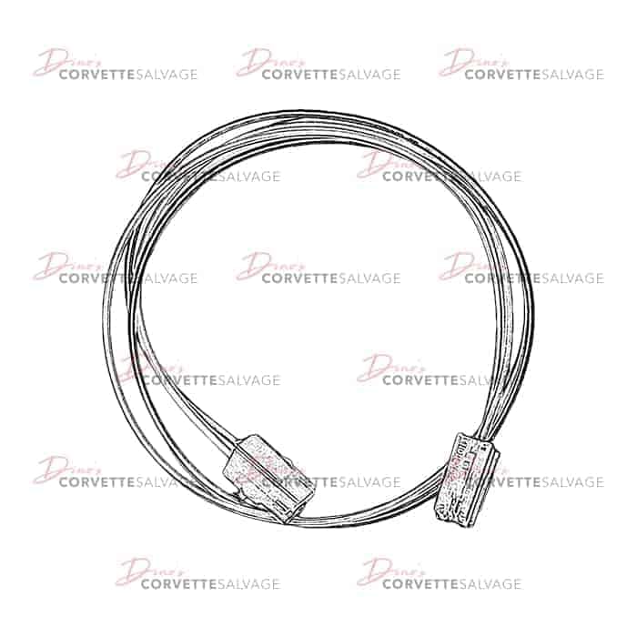 C3 Used Power Seat Track Wire Harness 1982