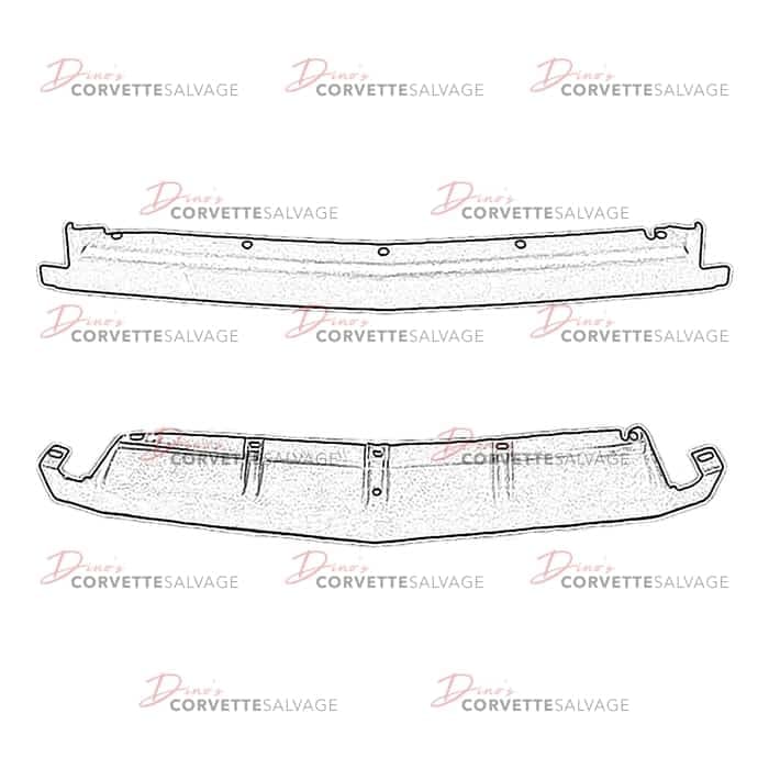 C4 Used Center Air Deflector 1984-1996
