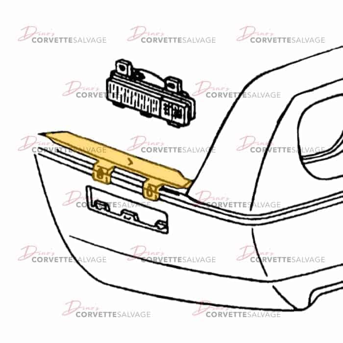 C4 Used Rear Side Marker Light Bracket 1991-1996