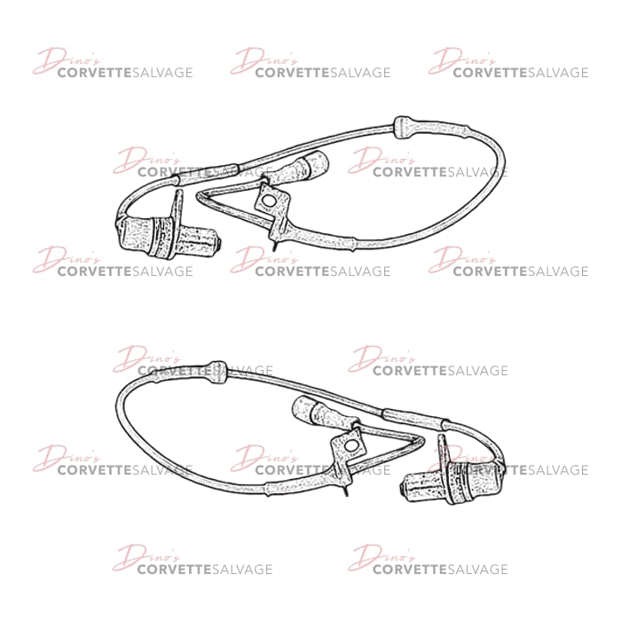 C4 Used Rear Wheel Speed Sensor 1988-1995