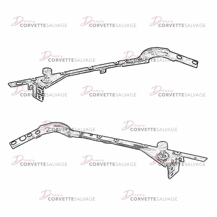 C4 Used Front Bumper Side Reinforcement Support 1984-1996