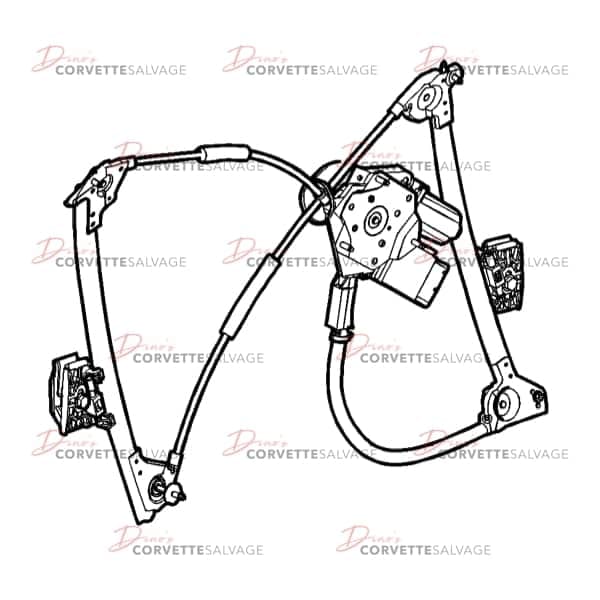 C6 Used Power Window Regulator 2005-2013