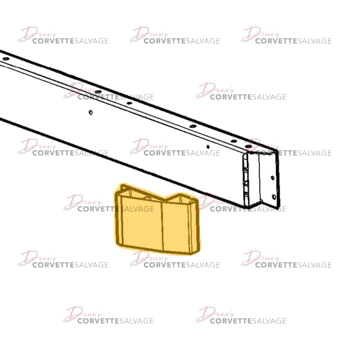 C7 Used Front Bumper Outer Energy Absorber 2014-2019