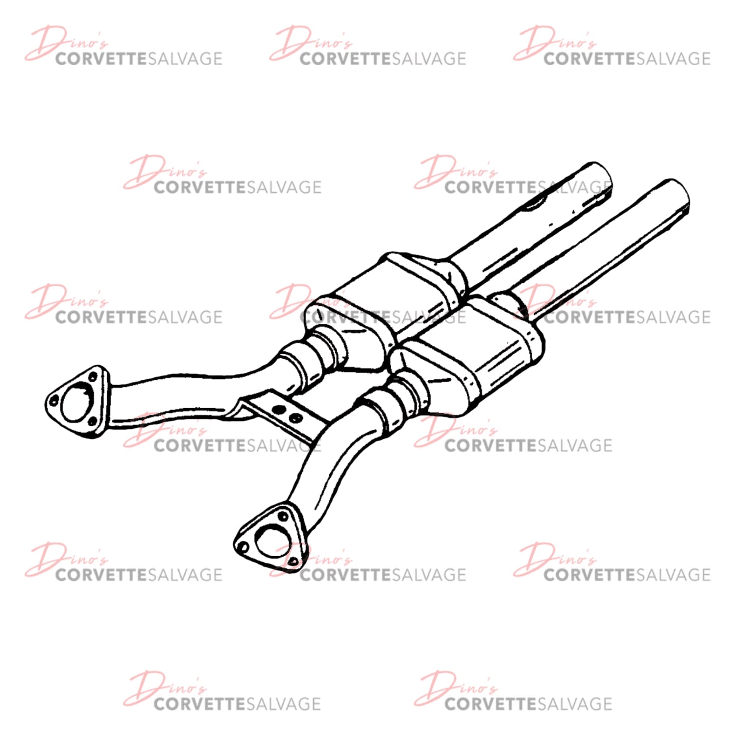 C5 Used Oxidation Catalytic Converter with Exhaust Pipes 1997-1999