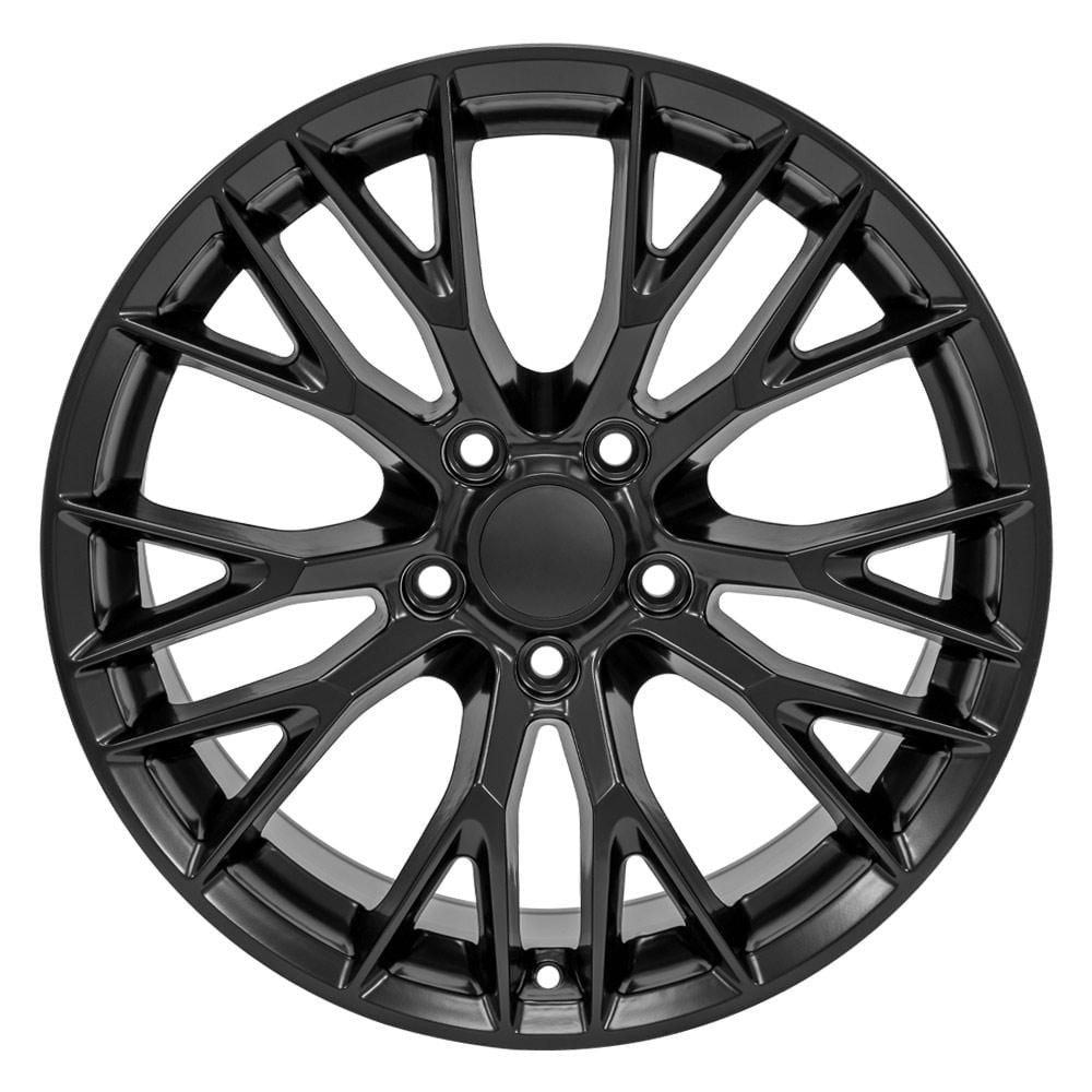 C4 New Satin Black 18x8.5 Wheel Set of 4 (CV22B) 1988-1996