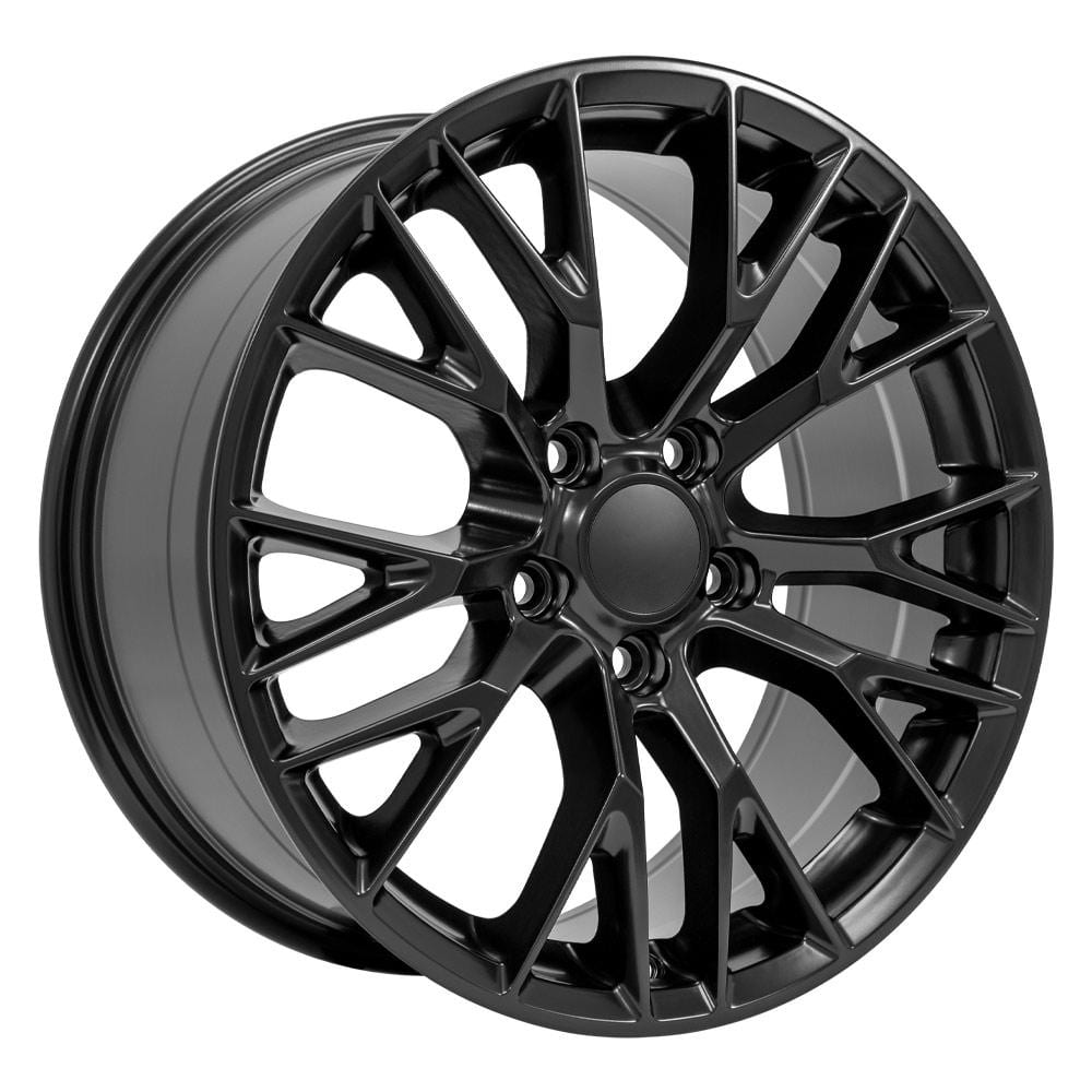 C4 New Satin Black 18x8.5 Wheel Set of 4 (CV22B) 1988-1996