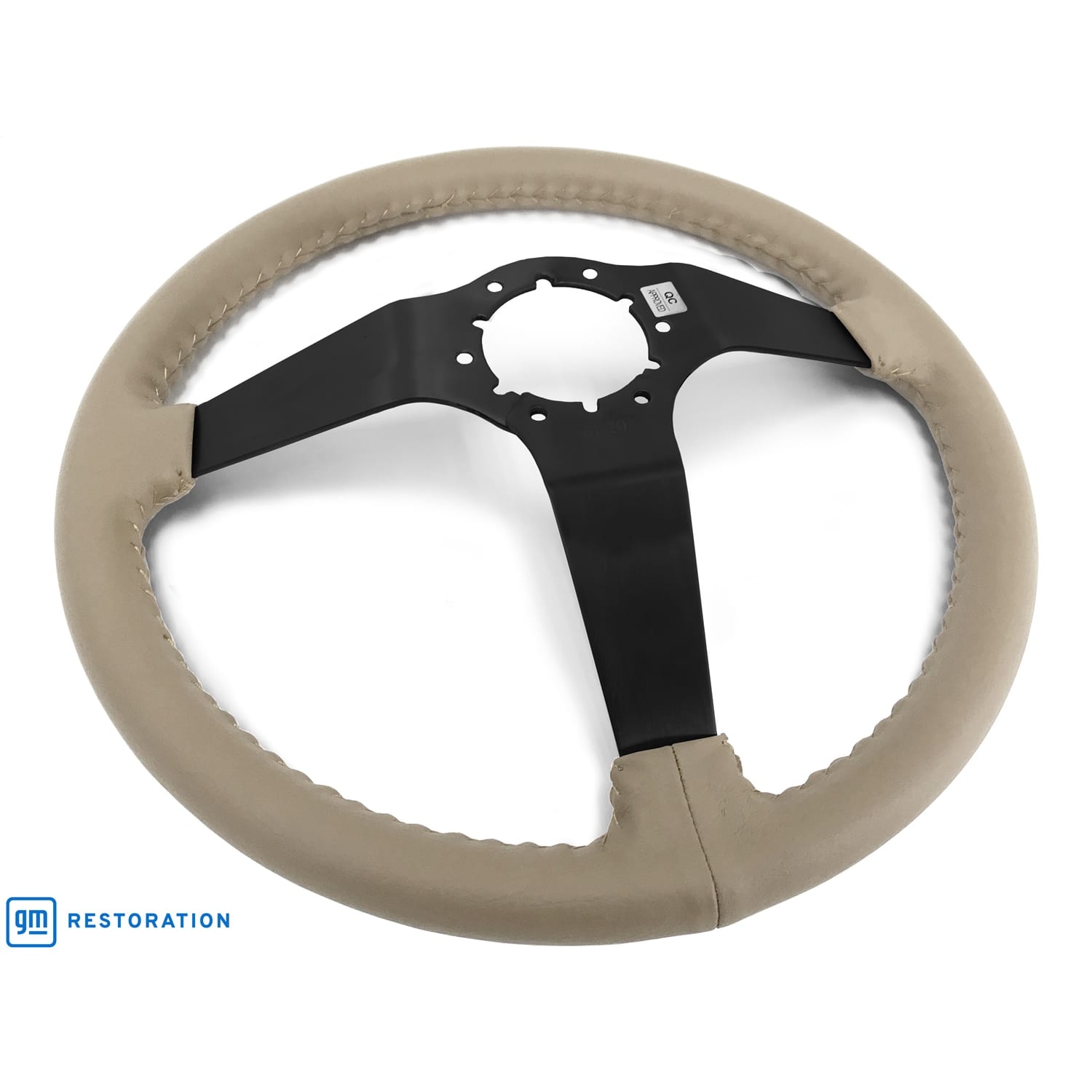 C3 New 6-Bolt OE Steering Wheel Black Spokes 1977-1982 (ST3029TAN-GM)