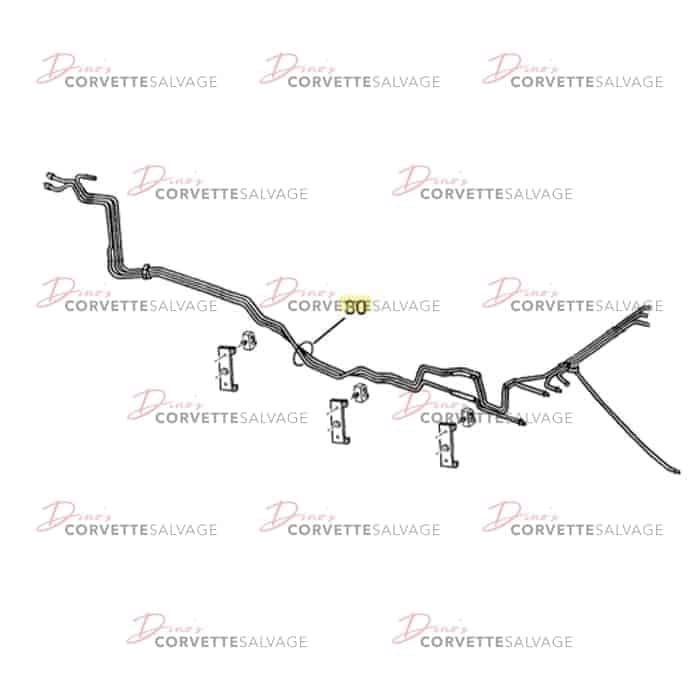 C5 Used Fuel Feed & Rotation Pipe 1999-2003