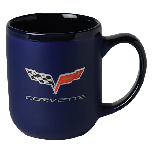 C6 New 2-Tone Modelo Mug with C6 Logo - Cobalt 2005-2013