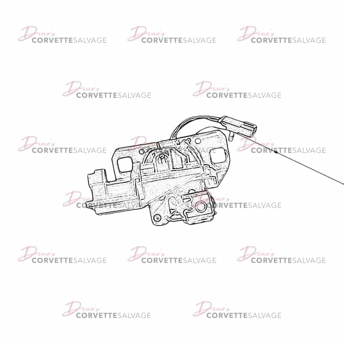 C5 Used Convertible Top Storage Compartment Lid Latch 1998-2004