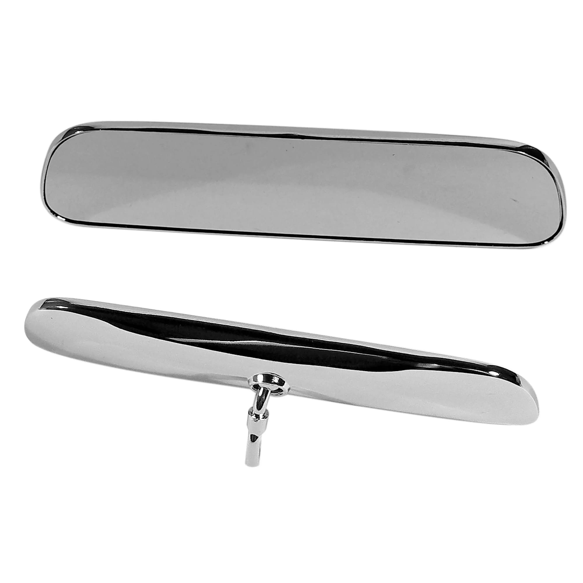 C2 New Inside Mirror, Non Day/Night Chrome 1963-1966
