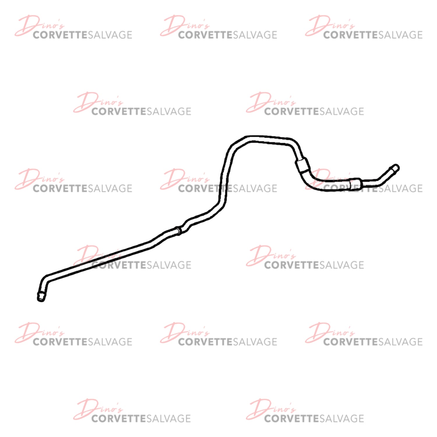 C6 Used Transmission Fluid Cooler Front Lower Pipe 2005-2008