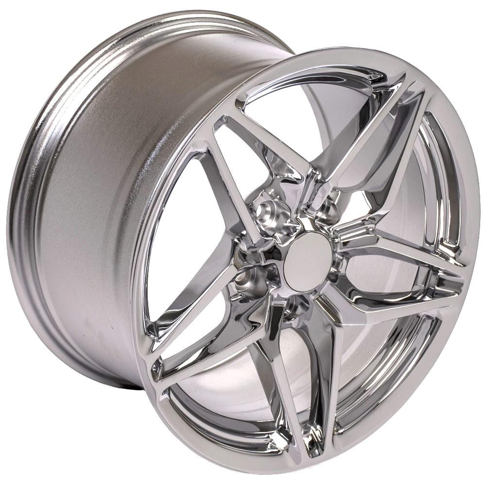 C4 New Chrome 17x9.5 Wheel Set of 4 (CV31) 1988-1996