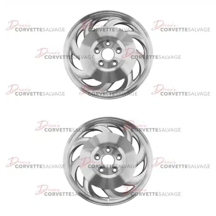C4 Used Machined Front/Rear Aluminum 17x9.5 Wheel 1993-1996
