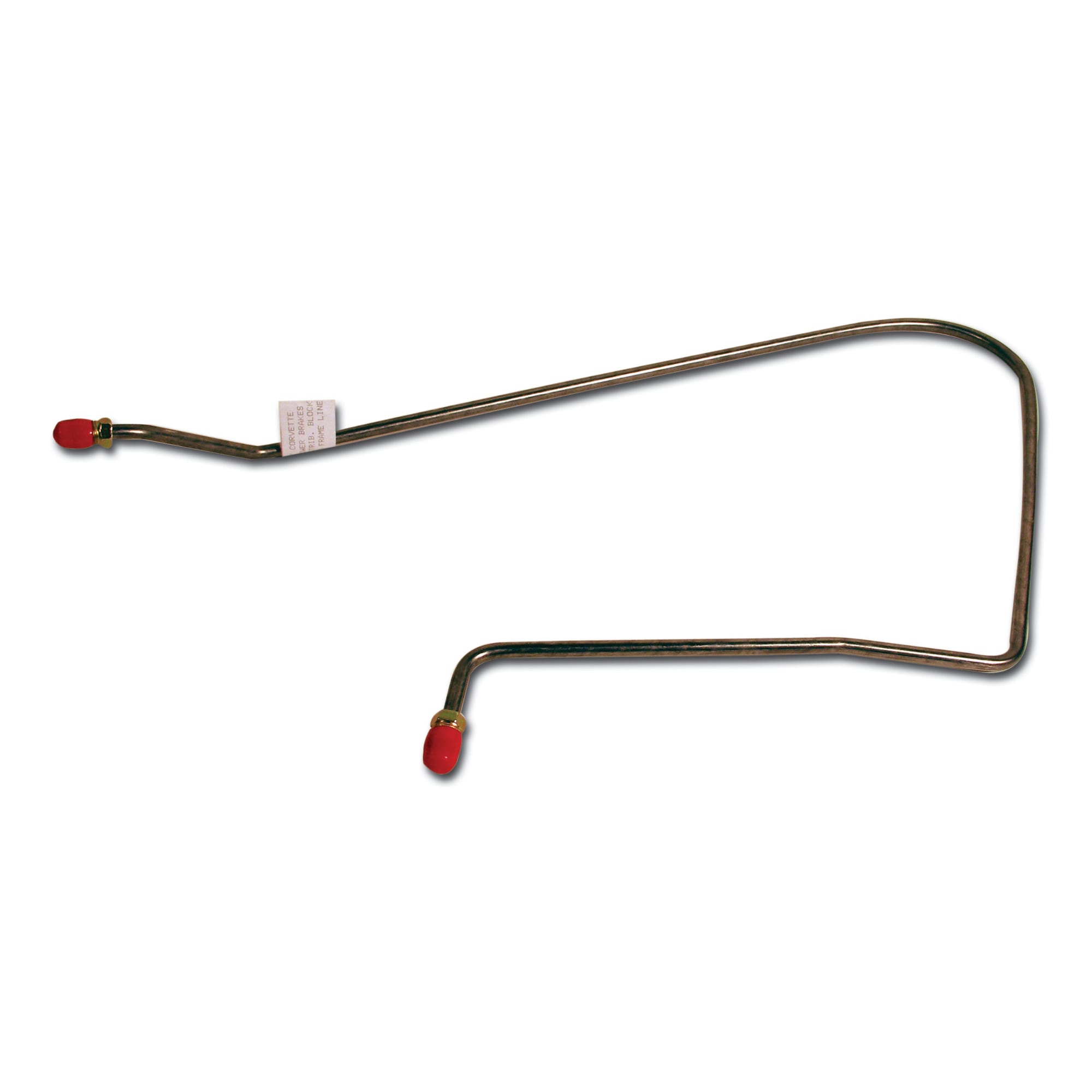 C2 New Driver-Side Brake Line, Pressure Valve To Front Block - with Power Brake 1967