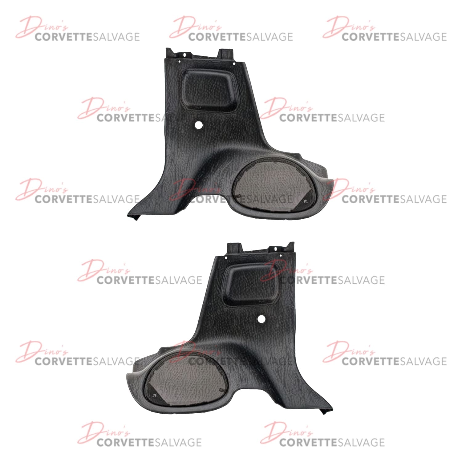C5 Used Coupe Black Rear Compartment Speaker Trim Cover 2003-2004