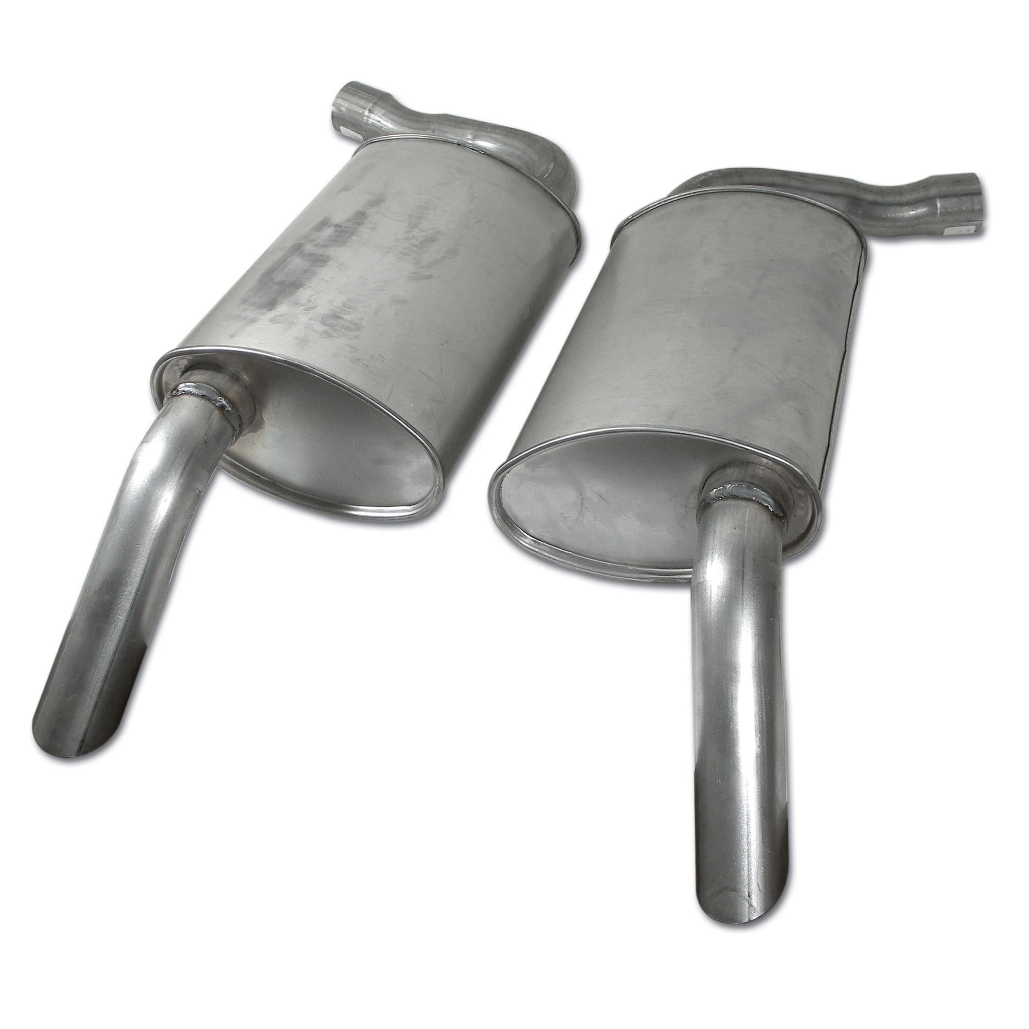 C3 New Mufflers, 2.25 Inch Oval 1975-1977